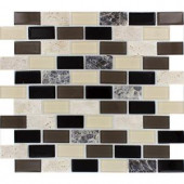 MS International Citadel Blend 12 in. x 12 in. Glass/Stone Mosaic Wall Tile