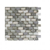 Splashback Tile Paradox Puzzle Mixed Materials Floor and Wall Tile - 6 in. x 6 in. Tile Sample