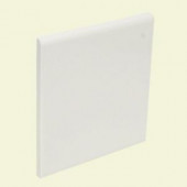 U.S. Ceramic Tile Color Collection Matte Snow White 4-1/4 in. x 4-1/4 in. Ceramic Surface Bullnose Wall Tile