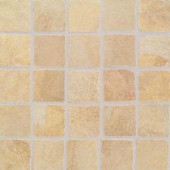 Daltile Portenza Oro Chiaro 13-3/4 in. x 13-3/4 in. x 8mm Glazed Porcelain Mosaic Floor and Wall Tile (13.13 sq. ft. / case)