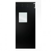 Aleco ImpacDor Optima 1/4 in. x 36 in. x 84 in. Single-Ply Black Impact Door