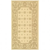 Safavieh Courtyard Natural/Brown 2 ft. x 3.6 ft. Area Rug