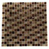 Splashback Tile 12 in. x 12 in. Southern Comfort Squares Glass Tiles