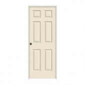 JELD-WEN Smooth 6-Panel Solid Core Primed Prehung Interior Door