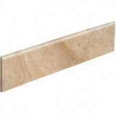 MARAZZI Vogue Chanel 3 in. x 12 in. Brown Porcelain Bullnose Floor and Wall Tile