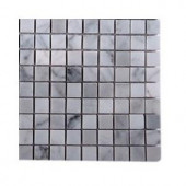 Splashback Tile Oriental Squares Marble Floor and Wall Tile - 6 in. x 6 in. Tile Sample
