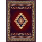 United Weavers Tuscan Burgundy 5 ft. 3 in. x 7 ft. 6 in. Area Rug
