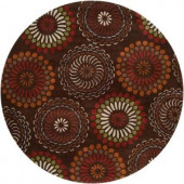 Artistic Weavers Coronado Chocolate 8 ft. Round Area Rug