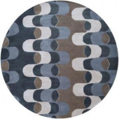 Artistic Weavers Gridley Gray Blue 6 ft. Round Area Rug
