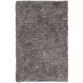 Lanart Palazzo Shag Silver 3 ft. x 4 ft. 6 in. Area Rug