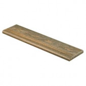 Cap A Tread Rustic Hickory 94 in. Length x 12-1/8 in. Depth x 1-11/16 in. Height Vinyl Right Return