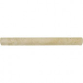 MS International Tuscany Beige 1 in. x 12 in. Dome Molding Honed Travertine Wall Tile