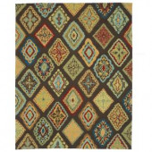 Loloi Rugs Olivia Life Style Collection Brown Multi 7 ft. 6 in. x 9 ft. 6 in. Area Rug