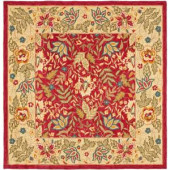 Safavieh Chelsea Red/Ivory 8 ft. x 8 ft. Square Area Rug