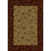 United Weavers Tuscanny Burgundy 7 ft. 10 in. x 10 ft. 6 in. Transitional Area Rug