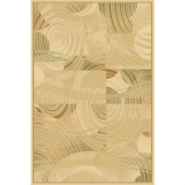 LA Rug Inc. 859/16 Crown Collection, primary cream color with touches of green and brown, 7 ft. 3 in. x 10 ft., indoor area Rug