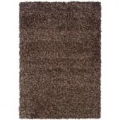 LR Resources OMG Kiss Sandalwood 5 ft. 3 in. x 7 ft. 6 in. Plush Indoor Area Rug
