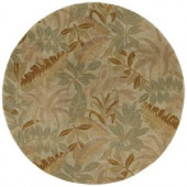 Kaleen Tara Giovanni Sand 5 ft. 9 in. x 5 ft. 9 in. Round Area Rug