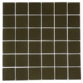 Splashback Tile 12 in. x 12 in. Contempo Khaki Frosted Glass Tile