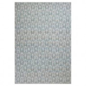 Kas Rugs Natural Damask Slate/Ivory 3 ft. 6 in. x 5 ft. 6 in. Area Rug
