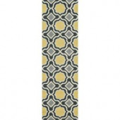 Loloi Rugs Weston Lifestyle Collection Charcoal Gold 2 ft. 3 in. x 7 ft. 6 in. Runner