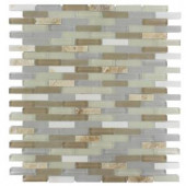 Splashback Tile Cleveland Bainbridge Mini Brick 10 in. x 11 in. Mixed Materials Floor and Wall Tile