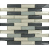 MS International Cielo Brick 12 in. x 12 in. Glass Mesh-Mounted Mosaic Wall Tile
