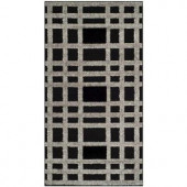 Safavieh York Charcoal/Black 2.6 ft. x 5 ft. Area Rug