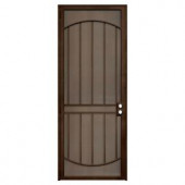 Unique Home Designs Arcada 36 in. x 96 in. Steel Copper Left-Hand Outswing Security Door