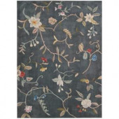 Nourison Overstock Contours Slate 7 ft. 3 in. x 9 ft. 3 in. Area Rug