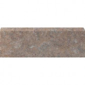 U.S. Ceramic Tile Craterlake Petra 12 in. x 3 in. Glazed Ceramic Single Bullnose Tile