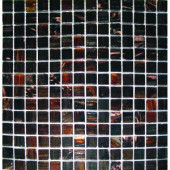MS International 3/4 in. x 3/4 in. Brown Iridescent Glass Mosaic Floor and Wall Tile