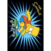 Fun Rugs The Simpsons SK8 PRO Multi Colored 39 in. x 58 in. Area Rug