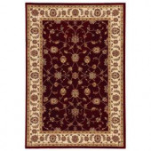 Home Decorators Collection Claire Red/Beige Polypropylene 7 ft. 10 in. x 10 ft. Area Rug