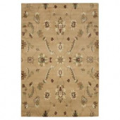 Lavish Home Flowers Infinity Gold 5 ft. x 7 ft. 3 in. Area Rug
