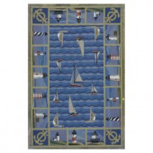 Kas Rugs Sail the Seas Blue 5 ft. 3 in. x 8 ft. 3 in. Area Rug