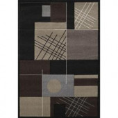 United Weavers Touche Black 7 ft. 10 in. x 11 ft. 2 in. Area Rug