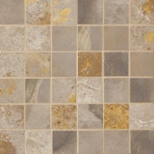 MARAZZI Jade 13 in. x 13 in. Taupe Porcelain Mesh-Mounted Mosaic Tile