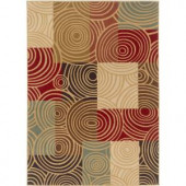 Tayse Rugs Laguna Multi 7 ft. 6 in. x 9 ft. 10 in. Contemporary Area Rug