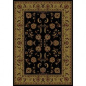 United Weavers Annabel Black 5 ft. 3 in. x 7 ft. 6 in. Traditional Area Rug