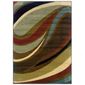 Legacy Curve Brown 10 ft. x 13 ft. Area Rug