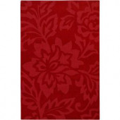 Chandra Jaipur Red 5 ft. x 7 ft. Indoor Area Rug