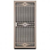 Unique Home Designs Pima 36 in. x 80 in. Tan Outswing Security Door with Insect Screen