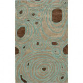 LR Resources Fashion Natural 7 ft. 9 in. x 9 ft. 9 in. Plush Indoor Area Rug