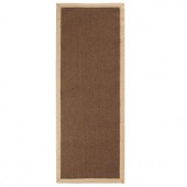 Home Decorators Collection Marblehead Sisal Chocolate and Camel 2 ft. 6 in. x 10 ft. Runner