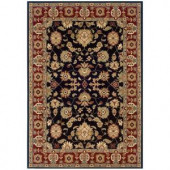 LR Resources Traditional Black and Red Rectangle 7 ft. 9 in. x 9 ft. 9 in. Plush Indoor Area Rug