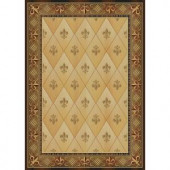 United Weavers Chevalier Gold 5 ft. 7 in. x 7 ft. 10 in. Transitional Area Rug