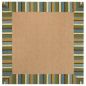 Home Decorators Collection Panama Turquoise 8 ft. Square Area Rug