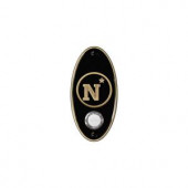 NuTone College Pride U.S. Naval Academy Wireless Door Chime Push Button - Antique Brass