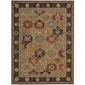Nourison Persian Crown Picard Black 3 ft. 9 in. x 5 ft. 9 in. Area Rug